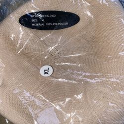 100% Polyester Flat Cap Hat Size XL
