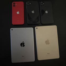 3 Apple Phones 2 Apple iPads Locked 