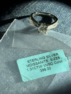 Sterling Silver Moissanite