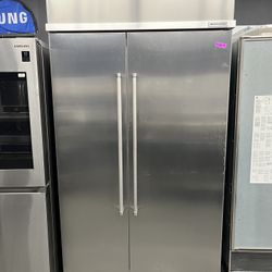 Built In Side By Side KitchenAid 48” Refrigerator With Ice Maker