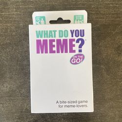 What Do You Meme? On The Go! Card Game A Bite Sized Game For Meme Lovers