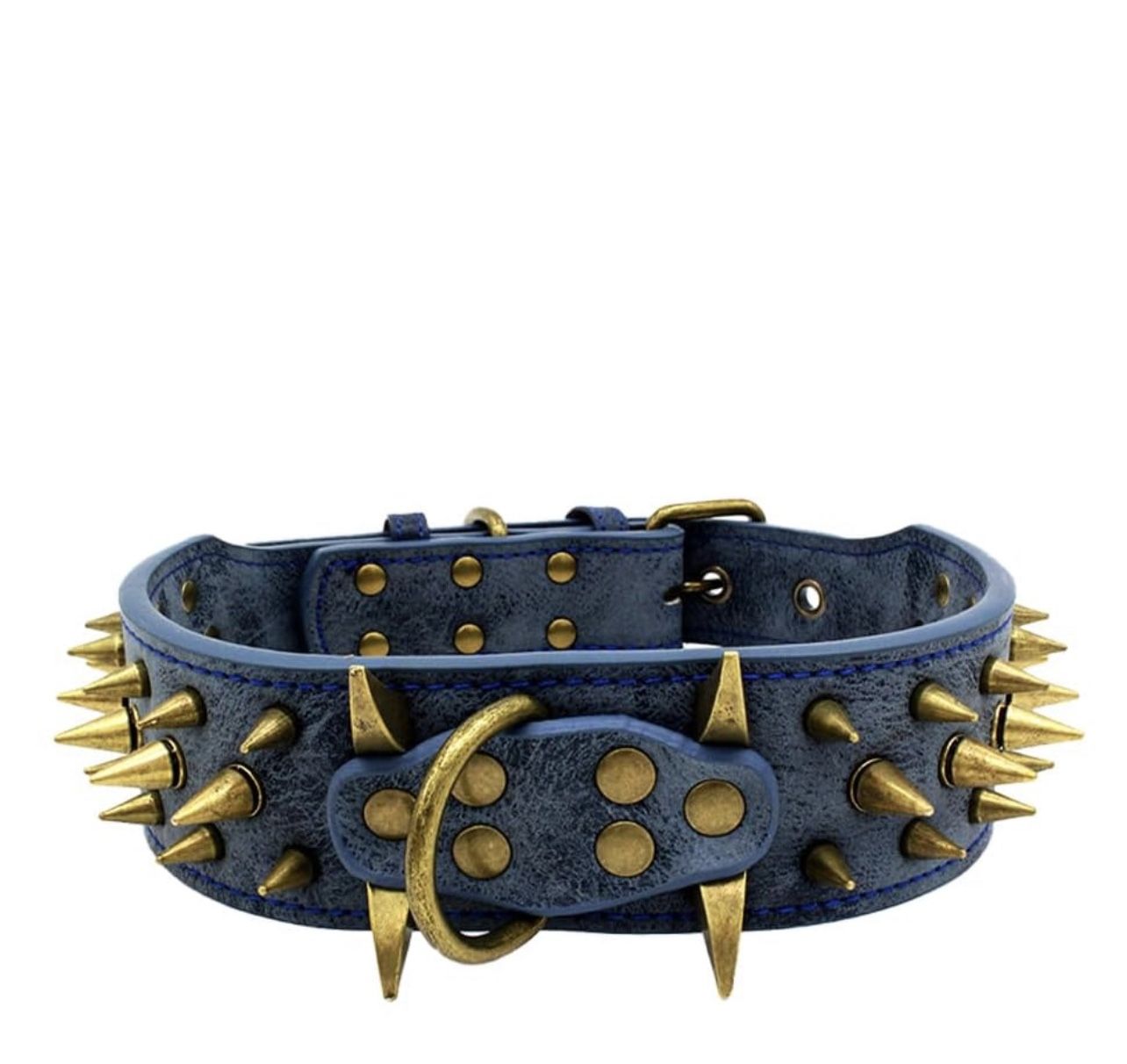 Large Spiked Studded Dog Collar