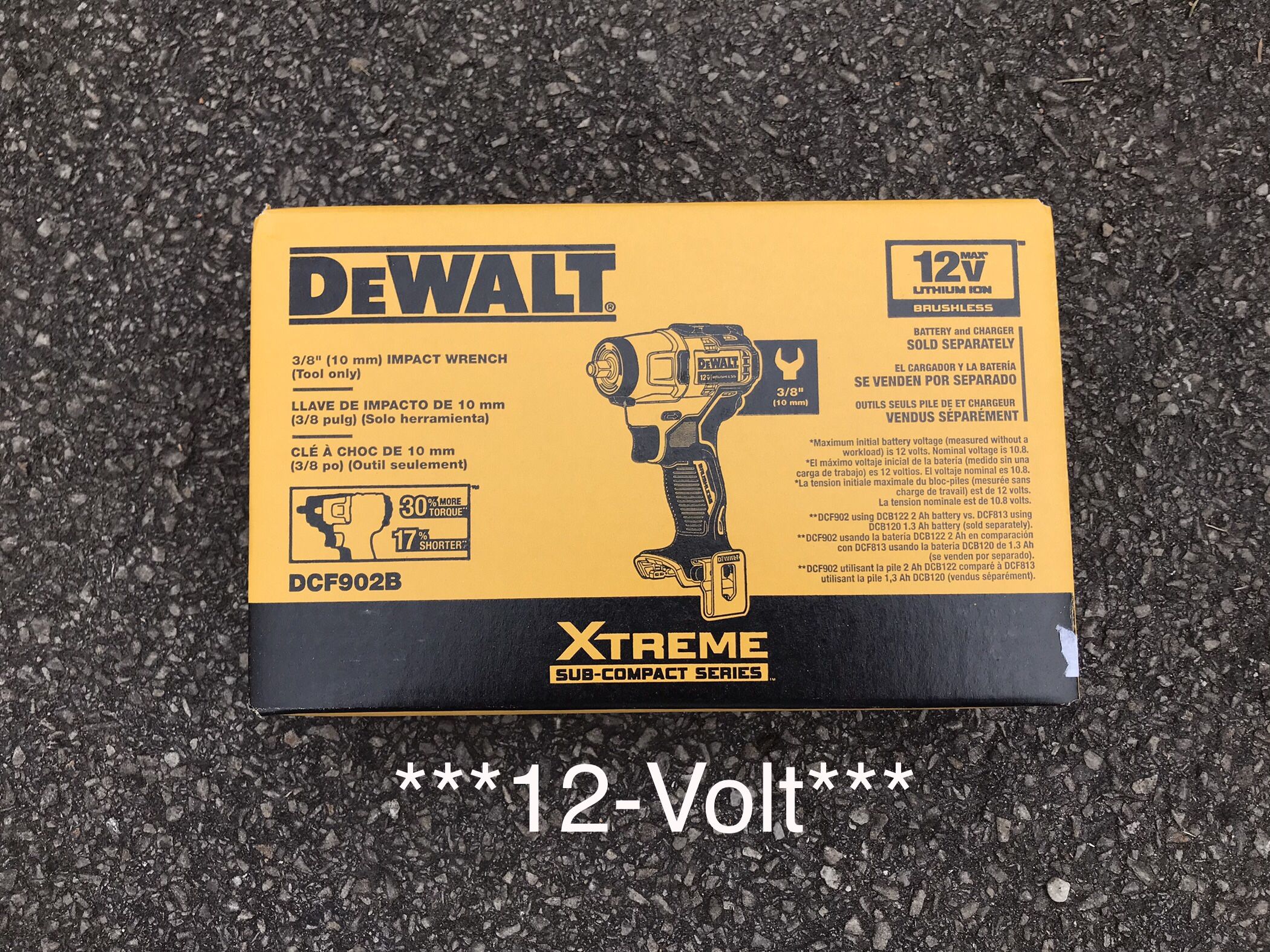 Dewalt Xtreme 12-VOLT 3/8” Impact WRENCH (Tool Only)