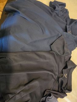 School uniform shirts 7/8 size, 7 shirts, navy blue