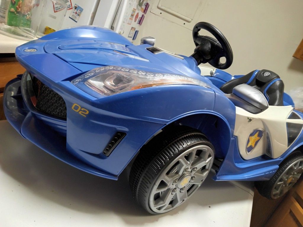Paw Patrol The Movie Power Wheels Car Works Great