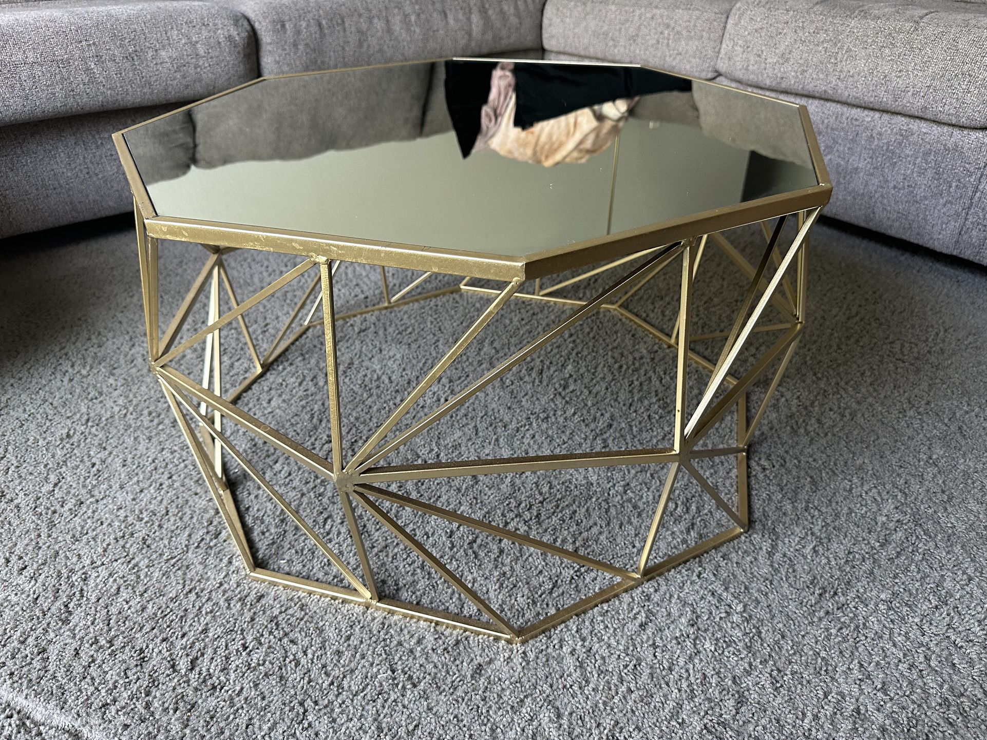 Gold Mirror Coffee Table