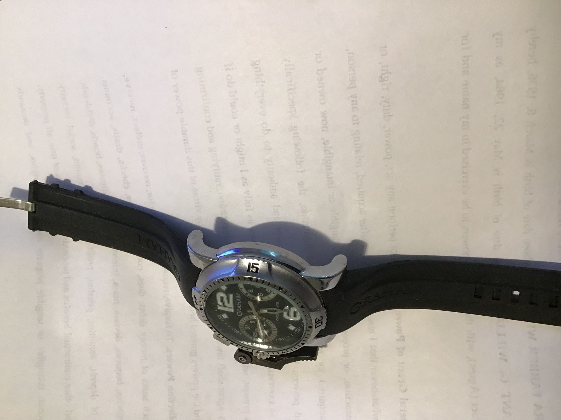 Graham Rare Military Chronograph Watch