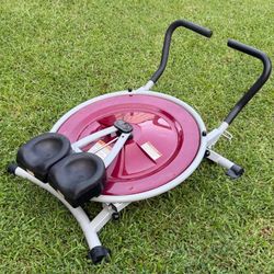 Circle Pro Abdominal Trainer Core Workout Fitness Equipment With Rotatable Kneeling Pad For Home Gym Waist Glutes And Legs Exercise