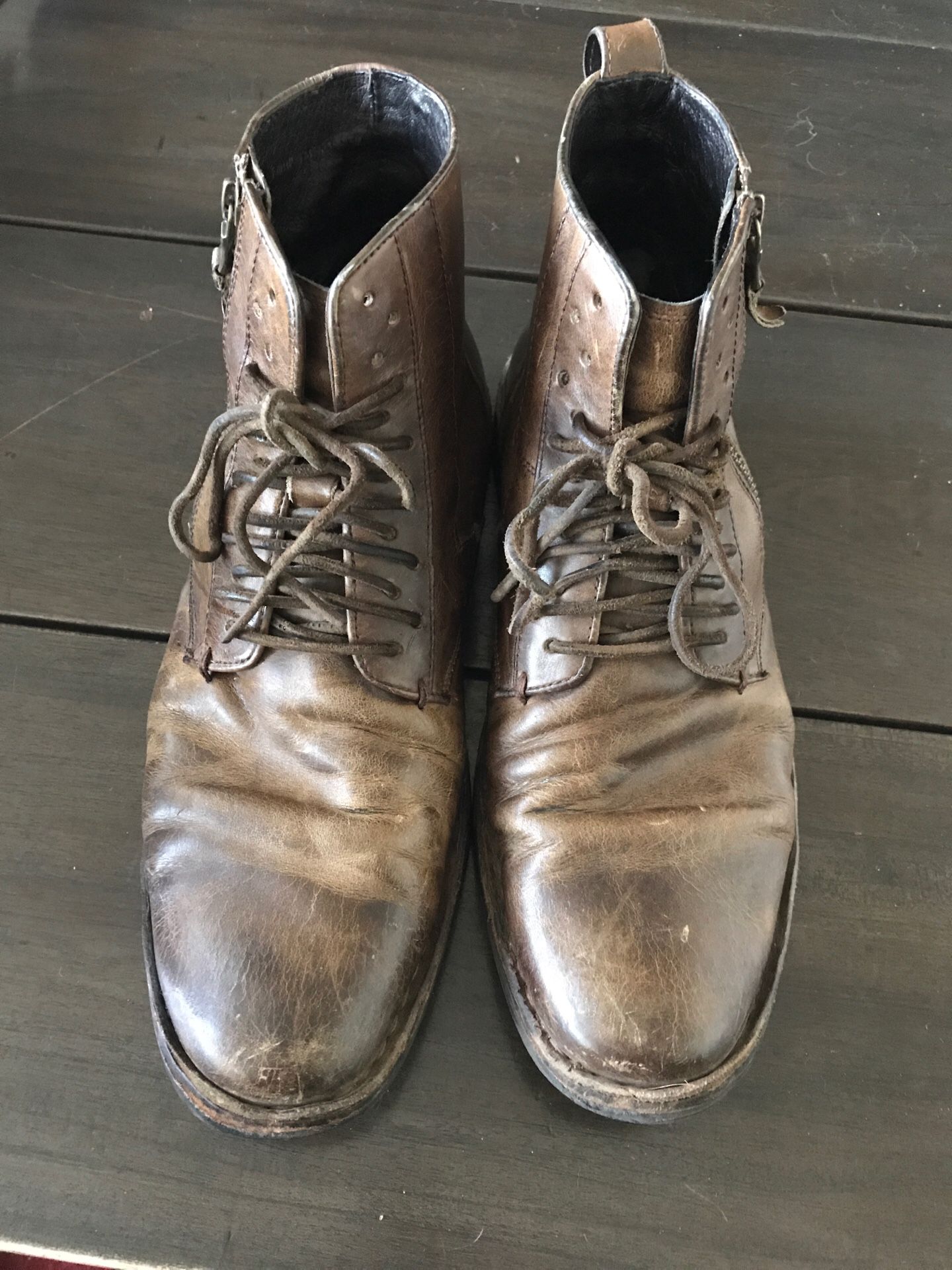 John Varvatos leather boots