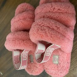 pink ugg slides