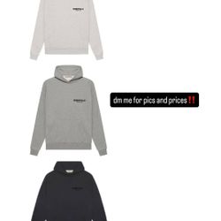 ESSENTIALS HOODIES ALL SIZES LOW PRICE