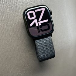 Apple Watch Series 10 GPS, 42mm Jet Black Aluminum Case with Ink Sport Loop