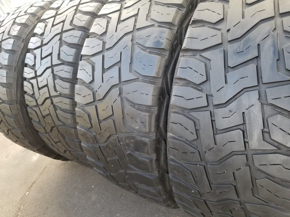 4 used tires Lt37x13.50r24 Toyo RT Open Country $450.00 all 4