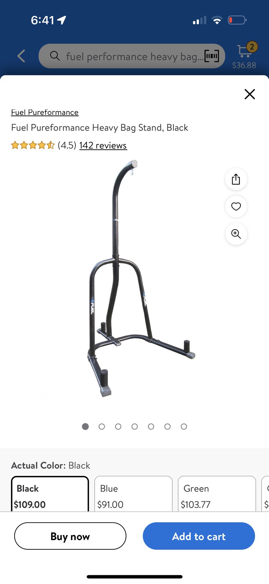 Heavy Bag Stand BLACK (NEW IN BOX) 