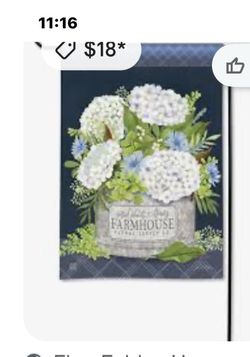 Garden flag decor