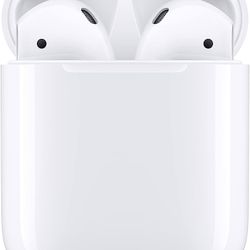 Like New! Apple AirPods (2nd Generation) Wireless Earbuds with Lightning Charging Case Included. Over 24 Hours of Battery Life, Effortless Setup. Blue