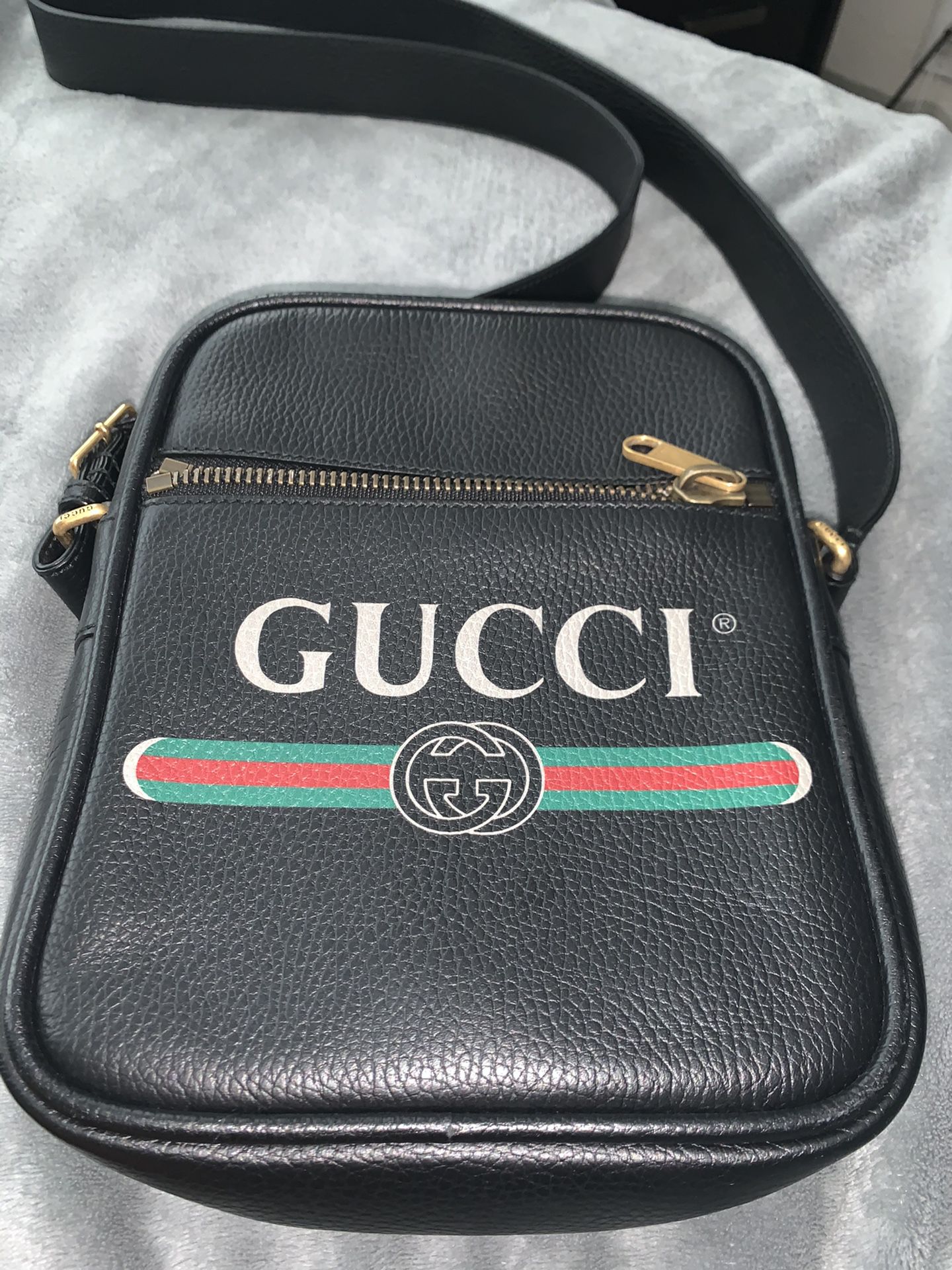 Gucci Print Messenger Bag