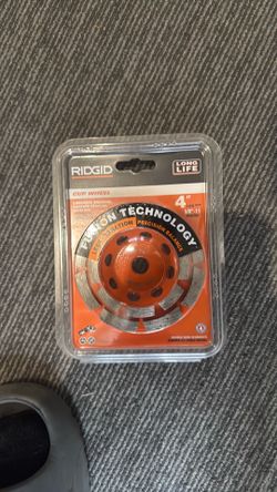 RIDGID 4-inch Diamond Double Row Cup Wheel