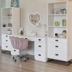 RH Avalon Desk And Bookcase Tower