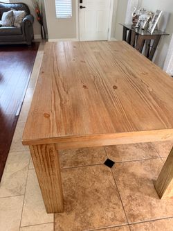 Large Solid Wood Dining Table