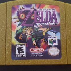 Legend Of Zelda Majora's Mask Nintendo 64 Video Game Cartridge 
