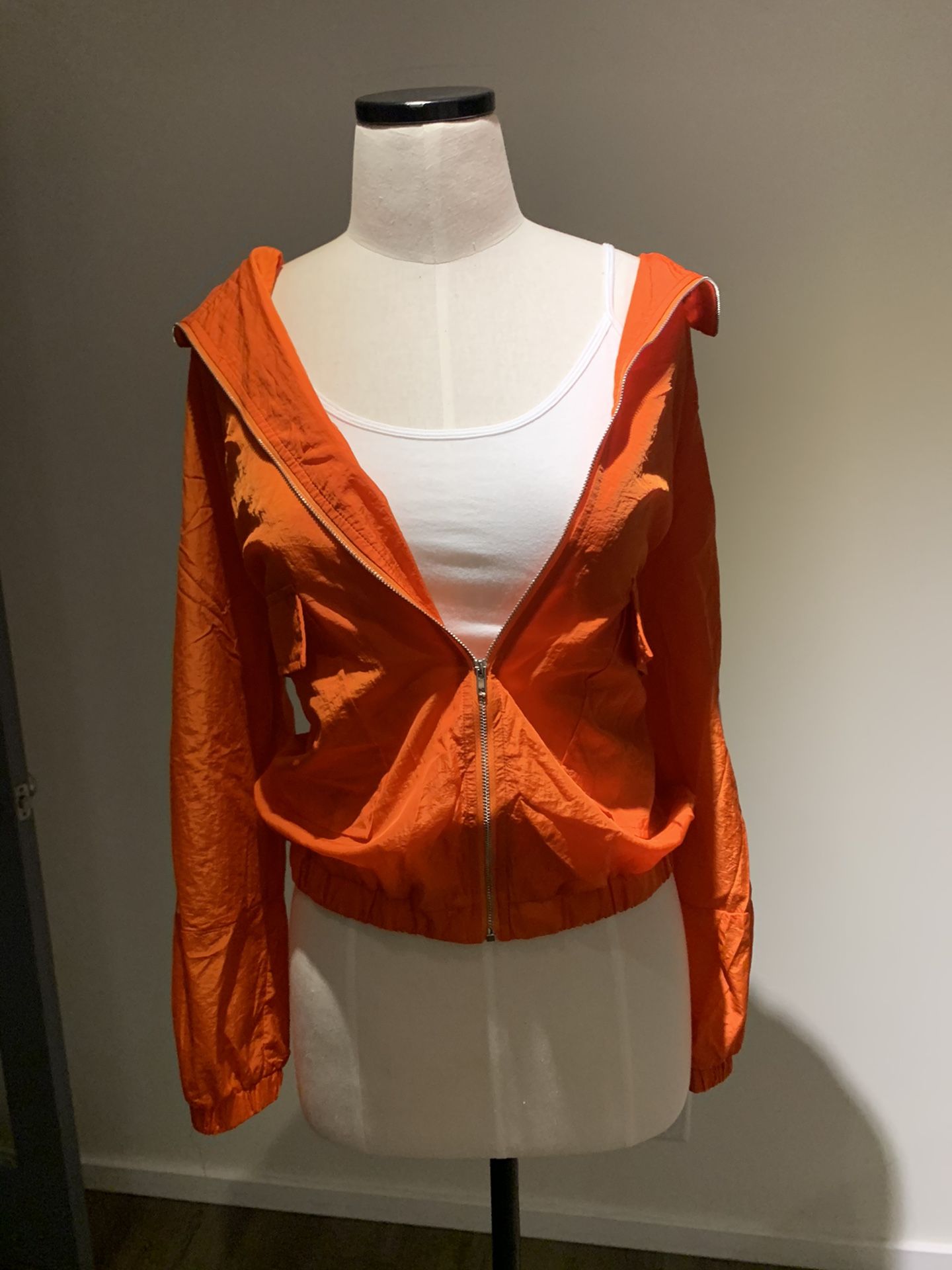 Orange Zip Up