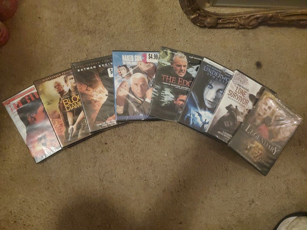 Lot Of 8 Action Packed DVDs