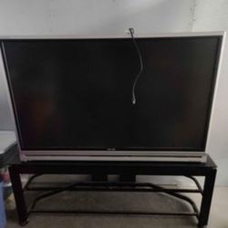 TV Stand (Has Two Other Glass Shelves Not Seen In Pic. (TV Not Included)