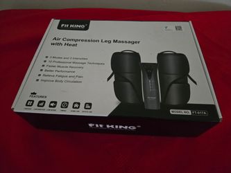 Fit King Air Compression Leg Massager with Heat NIB