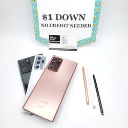 Samsung Galaxy Note 20 Ultra 5G - 90 DAY WARRANTY - $1 DOWN - NO CREDIT NEEDED 