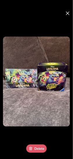 Disney Lorcana Attack of the vine Trove & Booster Box