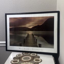 Framed Art Print – “Ullswater” by Mel Allen – Glass Front – 23.5 x 21 in