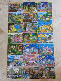 Jigsaw Puzzles (21 Puzzles, various pieces)