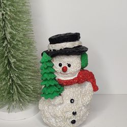 Vintage Frosty The Snowman Christmas Resin Figurine