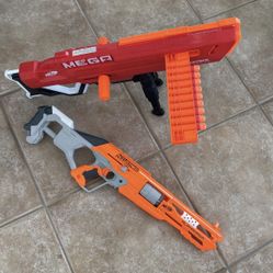 Lot Of 2 Nerf Guns Accustrike Series Mega Alphahawk