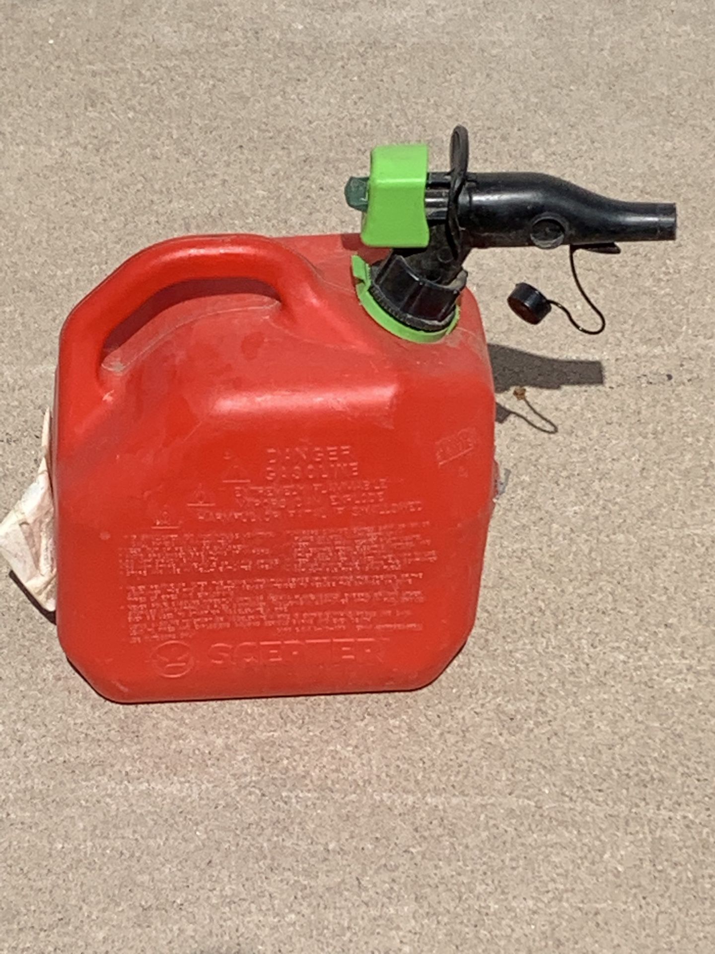 Portable Red Fuel Gas Canister Fuel Gasoline