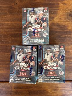 2025 Topps Chrome Football Blaster Boxes NEW SEALED
