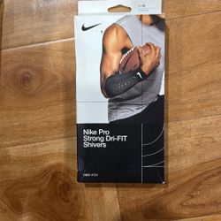 Nike Pro Strong Dri-FIT Shivers Forearm Pad Protector Sleeve Football Black ADULT L/XL
