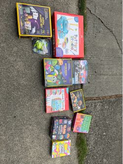 Gently used art toys, STEM toys and games