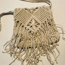 Macrame Bohemia Crossbody Bag Excellent Condition
