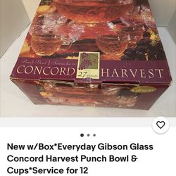 Concord Harvest Punchbowl Set