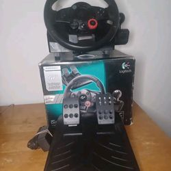 Logitech GT (contact info removed)20 Driving Force GT Game Console Racing Wheel complete set