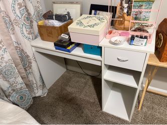 White desk