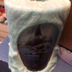 Orca whale glowing candle by Christian Riese Lassen