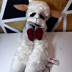 Vintage 1993 Shari Lewis Lamb Chop Sheep Hand Puppet Soft Plush Toy White