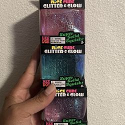 Needoh glitter glow in the dark