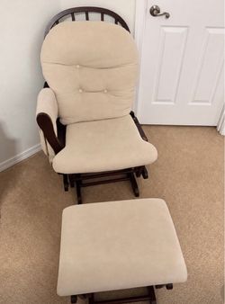 Glider Rocking Chair with Ottoman