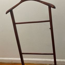 Vintage Mahogany Valet Stand / Clothes Butler