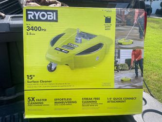 15 inch Ryobi surface cleaner new in the box for only $50.00