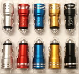 5 x Fast Car Charger Dual Port for iPhone, iPad and all other Phones